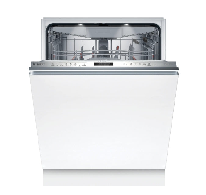 Bosch SMV6ECX20E, SER6, Dishwasher fully integrated, A, EfficientDry, 9,0l, 14ps, 7p/5o, 42dB(B), Silence 41dB, 3rd drawer, Extra Clean Zone, TimeLight, display, HC, interior light