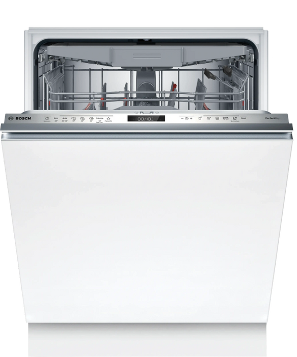 Bosch SMV6ZCX24E, SER6, Dishwasher fully integrated, B, Zeolith, 9,0l, 14ps, 7p/5o, 40dB(B), Silence 39dB, 3rd drawer, Extra Clean Zone, PerfectDry, display, TimeLight, HC
