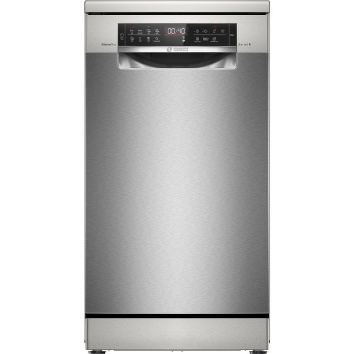 Bosch SPS6EMI21E, SER6, Free-standing dishwasher 45cm, B, EfficientDry, 8,7l, 10ps, 8p/5o, 43dB(B), Silence 43dB, 3rd drawer, inox, interior light, HC