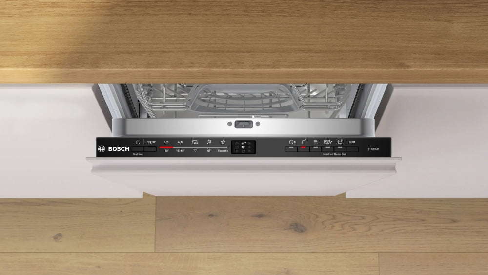 Bosch SPV2HMX02E, SER2, Dishwasher fully integrated 45cm, D, 8,9l, 10ps, 5p/4o, 46dB(C), 3rd Vario drawer, Auto program, Rackmatic, HC