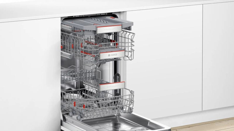 Built-in dishwasher BOSCH SPV6ZMX17E, 45 cm, Zeolith, Home connect