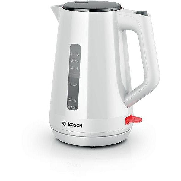 Bosch TWK1M121, MyMoment Plastic Kettle, 2400 W, 1.7 l, Cup indicator, Limescale filter, Triple safety function, White