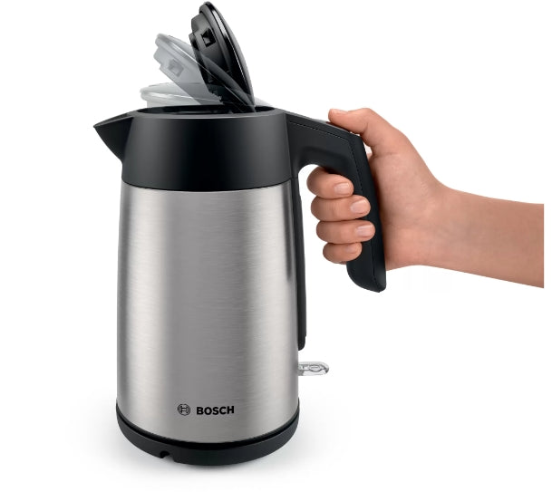 Bosch TWK7L460, Kettle, 2000-2400 W, 1.7 l,  Cup indicator, Triple safety function, Stainless steel