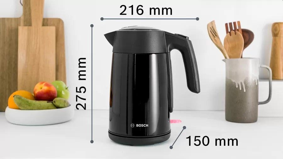 Bosch TWK7L463, Kettle, 2400 W, 1.7 l, Black