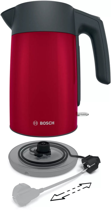 Bosch TWK7L464, Kettle, 2400 W, 1.7 l, Red