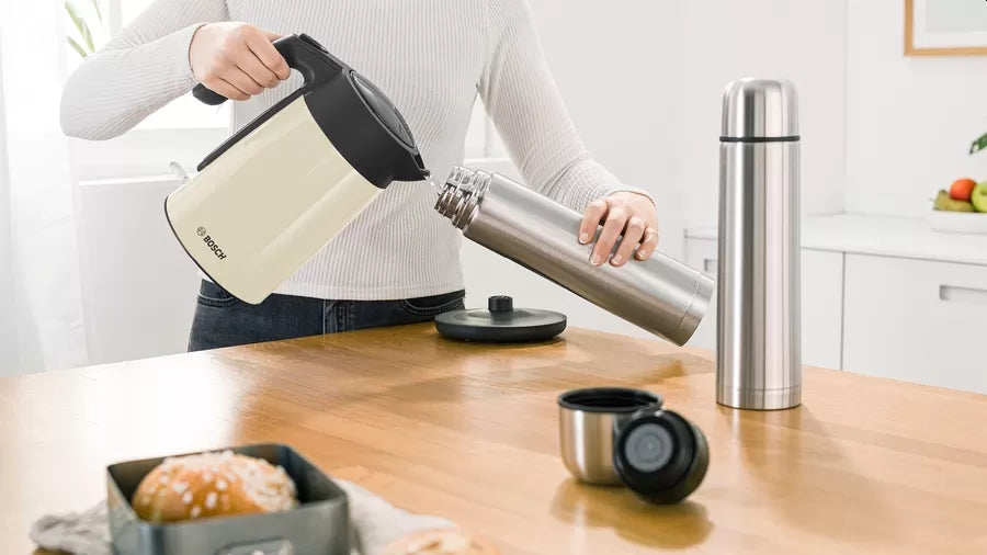 Bosch TWK7L467, Kettle, 2000-2400 W, 1.7 l,  Cup indicator, Triple safety function, Beige