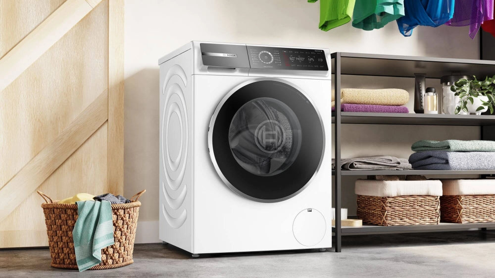 Bosch WGB24400BY, SER8, Washing machine 9kg, A-20%, 1400rpm, 48/69dB(A), 4D Wash, AquaStop, HC, Iron Assist, AntiStain Plus, chrome-blackgrey door