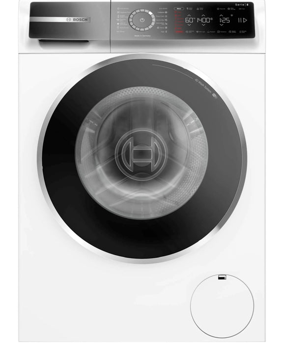 Bosch WGB24400BY, SER8, Washing machine 9kg, A-20%, 1400rpm, 48/69dB(A), 4D Wash, AquaStop, HC, Iron Assist, AntiStain Plus, chrome-blackgrey door