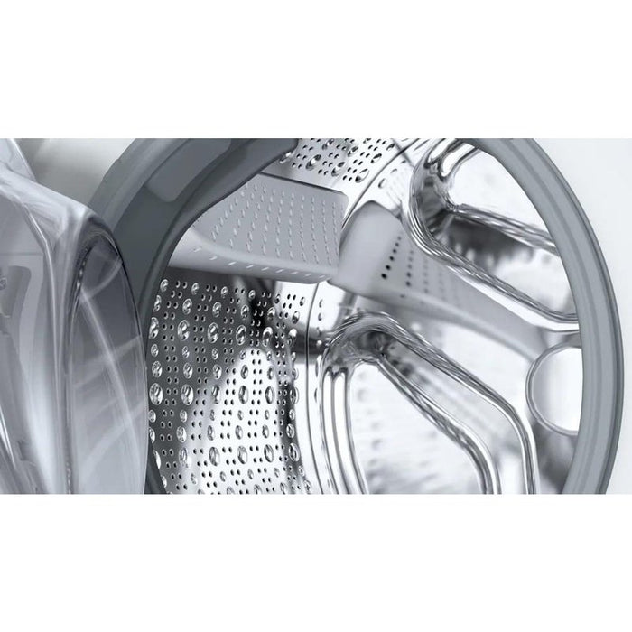 Bosch WGE03200BY, SER2, Washing machine 8kg, A, 1200rpm, 51/71dB(A), waveDrum 65l, 4 options, SpeedPerfect, Hygiene+, Jeans/dark wash, white-blackgrey door
