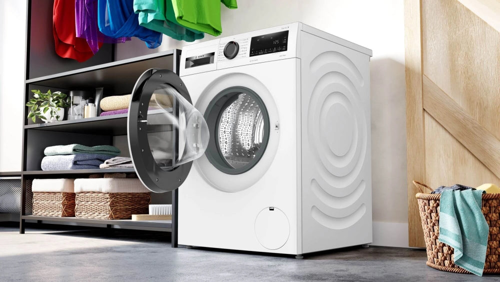 Bosch WGG242Z2BY, SER6, Washing machine 9kg, A, 1200rpm, 51/71dB(A), Iron Assist, AntiStain 4, waveDrum 65l, white-blackgrey door