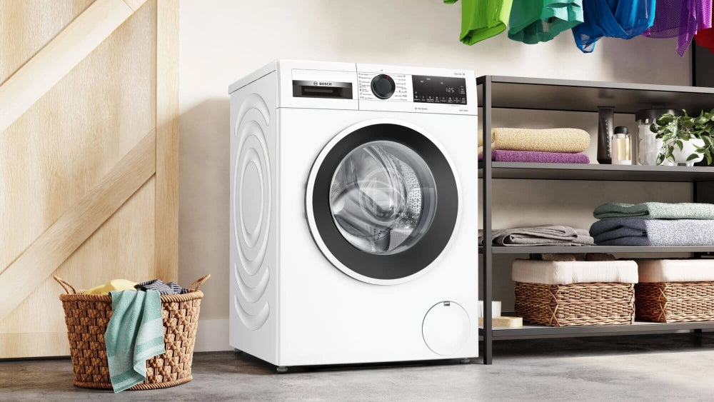 Bosch WGG242Z2BY, SER6, Washing machine 9kg, A, 1200rpm, 51/71dB(A), Iron Assist, AntiStain 4, waveDrum 65l, white-blackgrey door