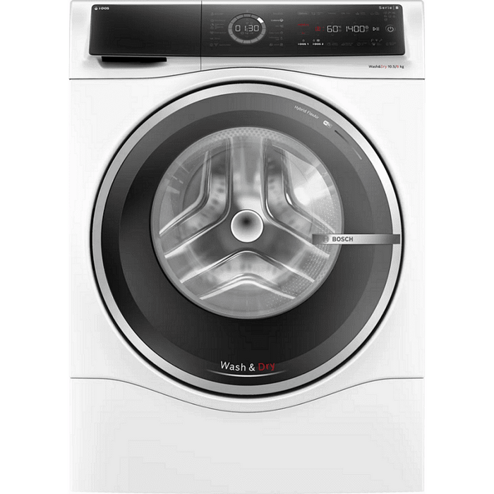 Washing machine with dryer BOSCH WNC254A0BY, 10.5/6 kg, i-DOS, 1400 rpm.