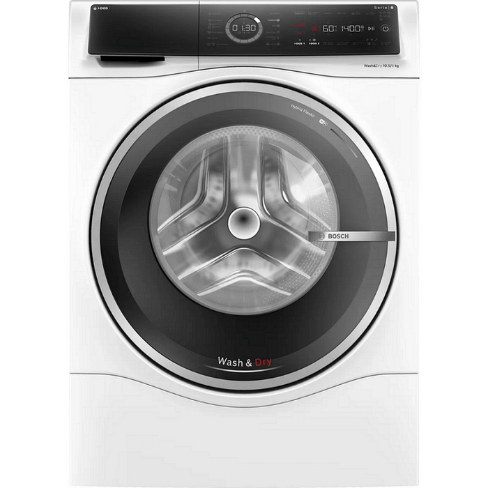 Washing machine with dryer BOSCH WNC254A0BY, 10.5/6 kg, i-DOS, 1400 rpm.