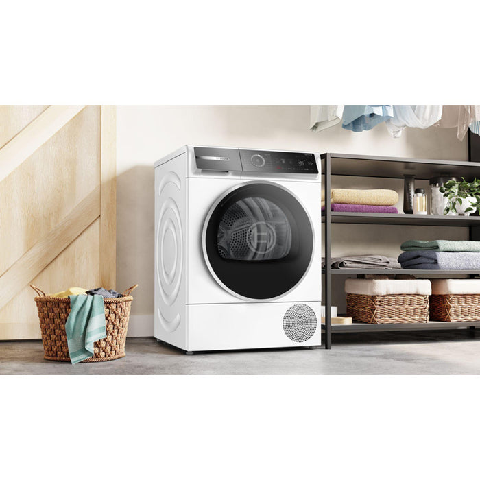 Dryer BOSCH WQB246CNBY, 9 kg, Heat pump, Auto Dry, SelfCleaning Condenser