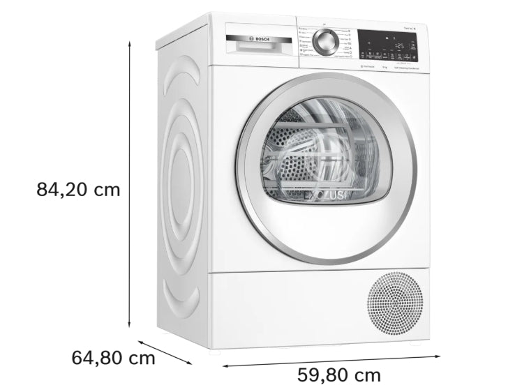 Tumble dryer BOSCH WQG245C0BY CONDENSING WITH HEAT PUMP, 9.0 kg