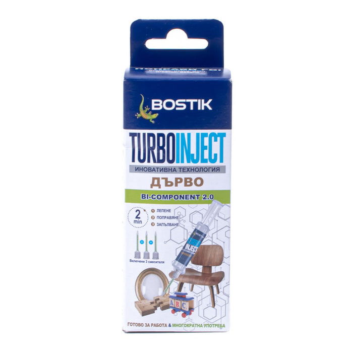 WOOD GLUE 10 G 3 TIPS BOSTIK TURBO INJECT