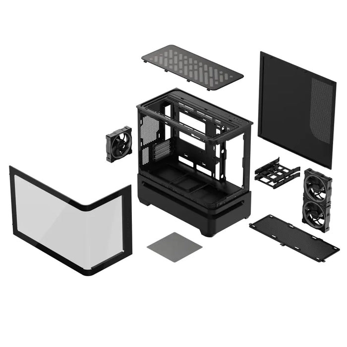 Box ASUS Prime AP202 ARGB mATX + 3 ARGB Fans - Black - Кутии за компютри<<<Компютърни компоненти<<<ValiAPI&&&Системни