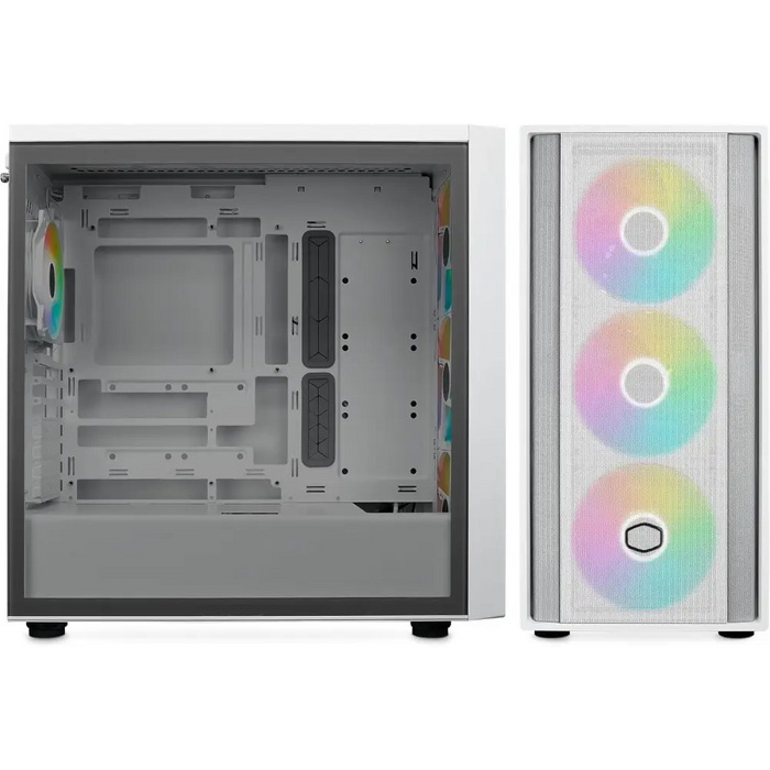 Box CoolerMaster MasterBox 600 - White ARGB - Кутии за компютри<<<Компютърни компоненти<<<ValiAPI&&&Компютър Мрежи и