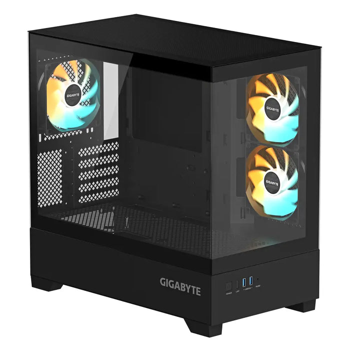 Box GIGABYTE C201 PANORAMIC + 3 ARGB Fans - Кутии за компютри<<<Компютърни компоненти<<<ValiAPI&&&Системни