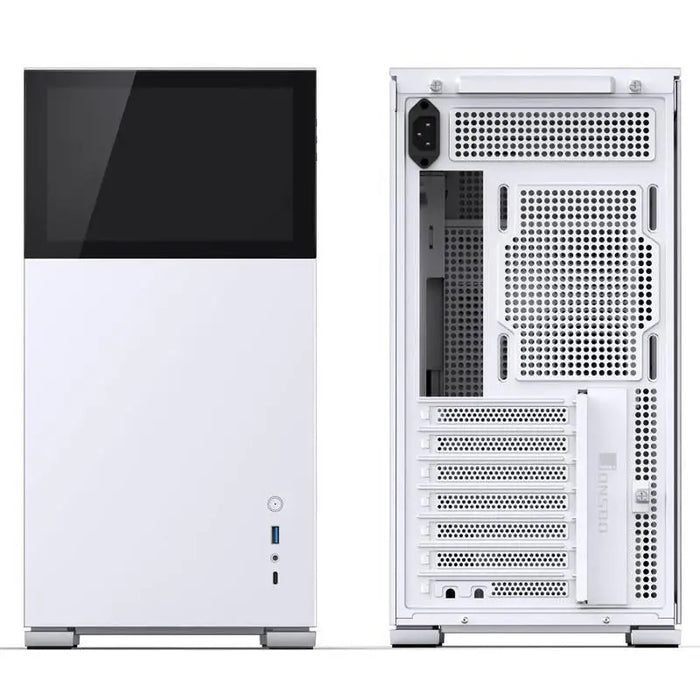 Box Jonsbo D41 Screen TG mATX White - Кутии за компютри<<<Компютърни компоненти<<<ValiAPI&&&Computer
