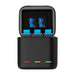 Box Telesin triple-channel charger +2 batteries for GoPro Hero 12 / 11 / 10 / 9 - For sports