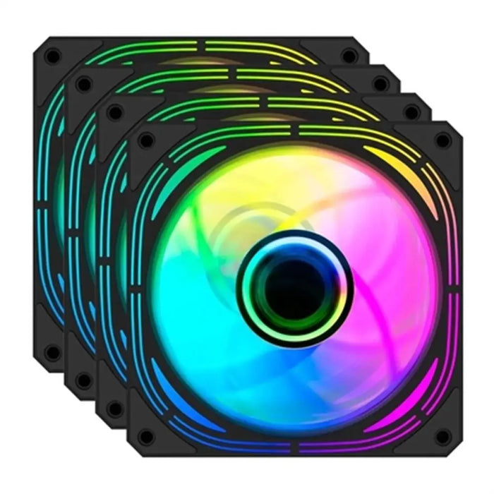 Box Ventilator CoolBox KIT 4 Vent.12cm ARGB Infinity Pro Ø 12 cm - Компютър Мрежи и компоненти<<<Компютри|
