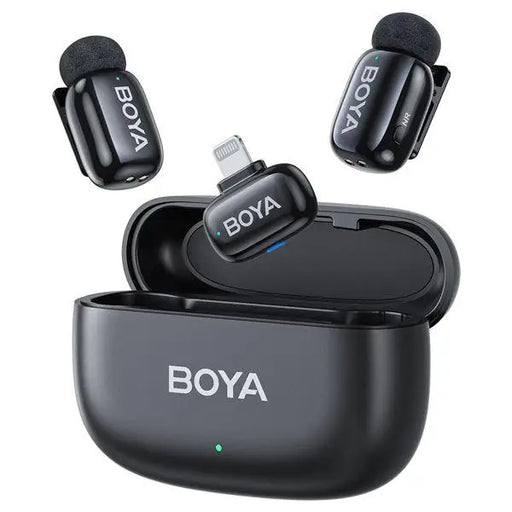 BOYA Mini wireless microphone system with USB-Lightning - Микрофони<<<Компютърна периферия<<<ValiAPI