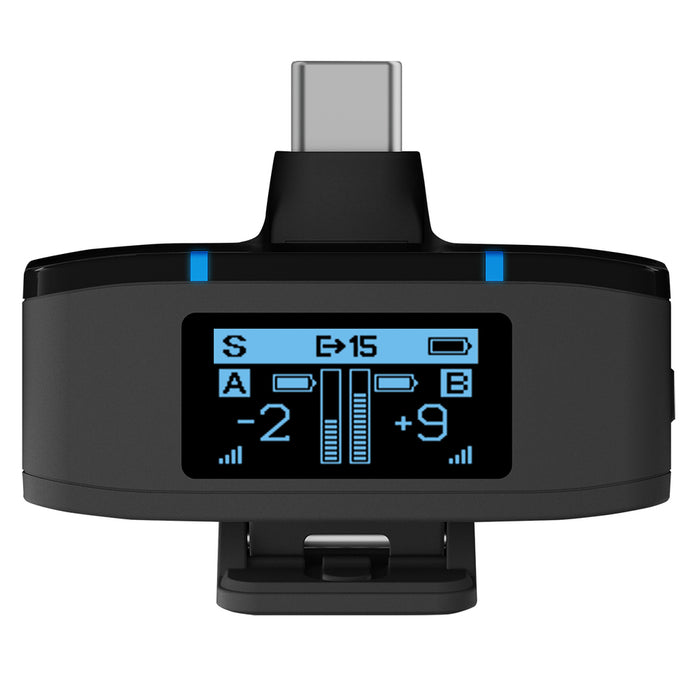 BOYA BOYAMIC 2-02 Wireless Microphones 2.4 GHz USB-C - Black