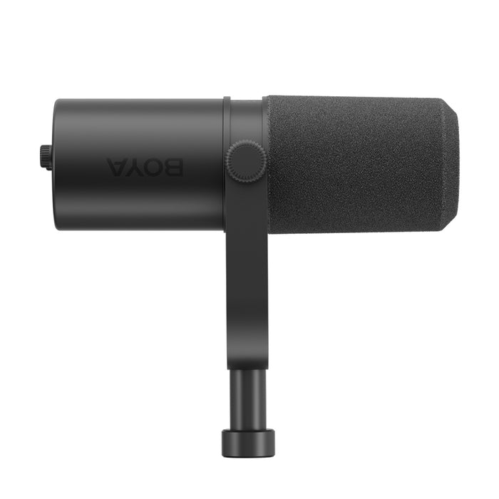 BOYA CastMic P60B studio microphone with arm, wired USB XLR - black