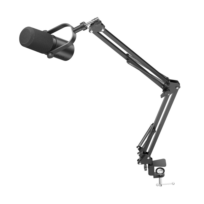 BOYA CastMic P60B studio microphone with arm, wired USB XLR - black