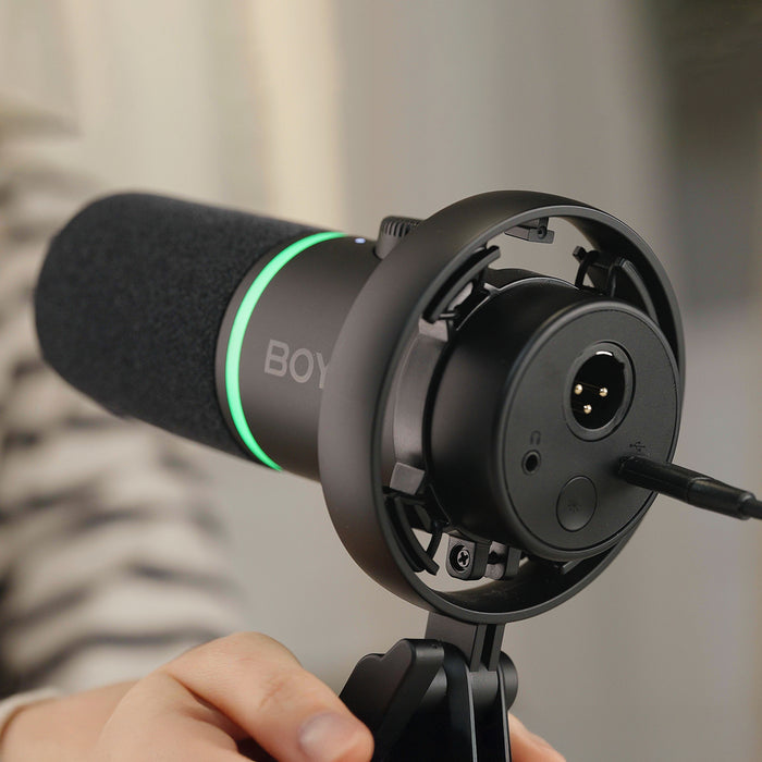 BOYA CastMic S60 Wired Dynamic Gaming Microphone USB XLR - Black