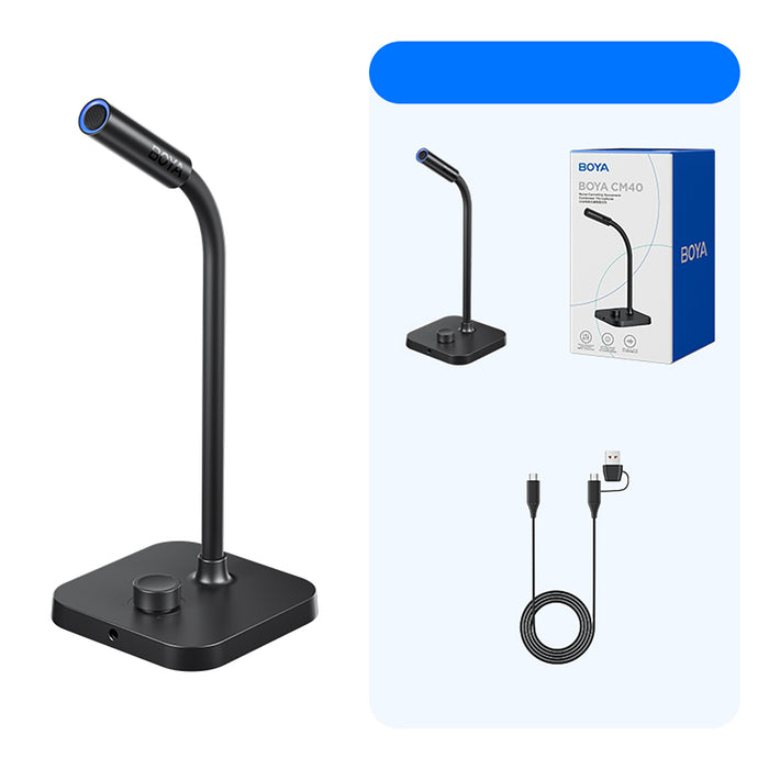 BOYA CM40 wired conference microphone - black