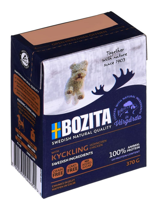 BOZITA Wet dog food Chunks in jelly Chicken 370 g