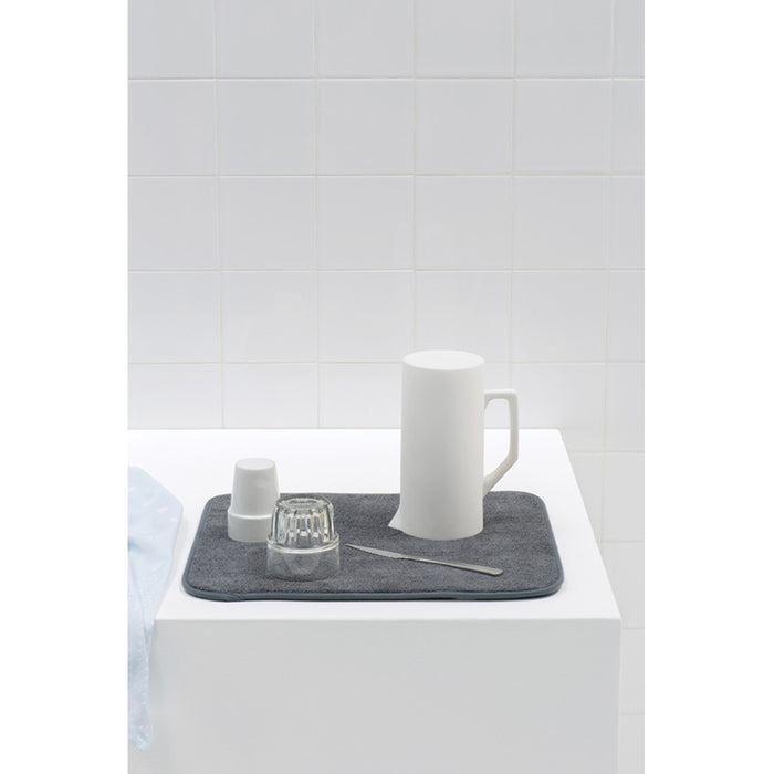 MICROFIBER PLATE FOR DISHES DARK GRAY 47X40 CM BRABANTIA SINKSIDE