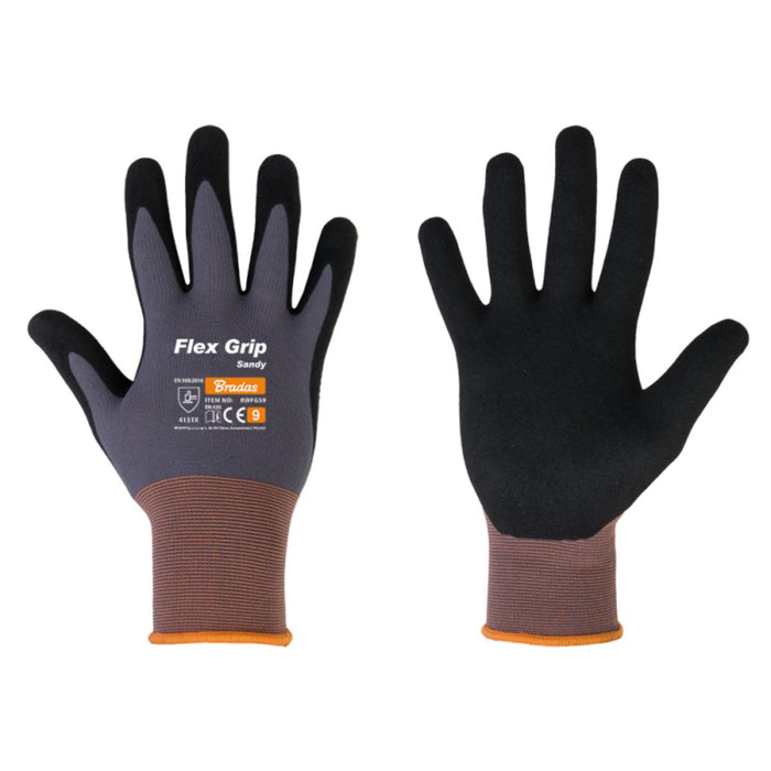GLOVES FLEX GRIP SANDY NITRILE 10