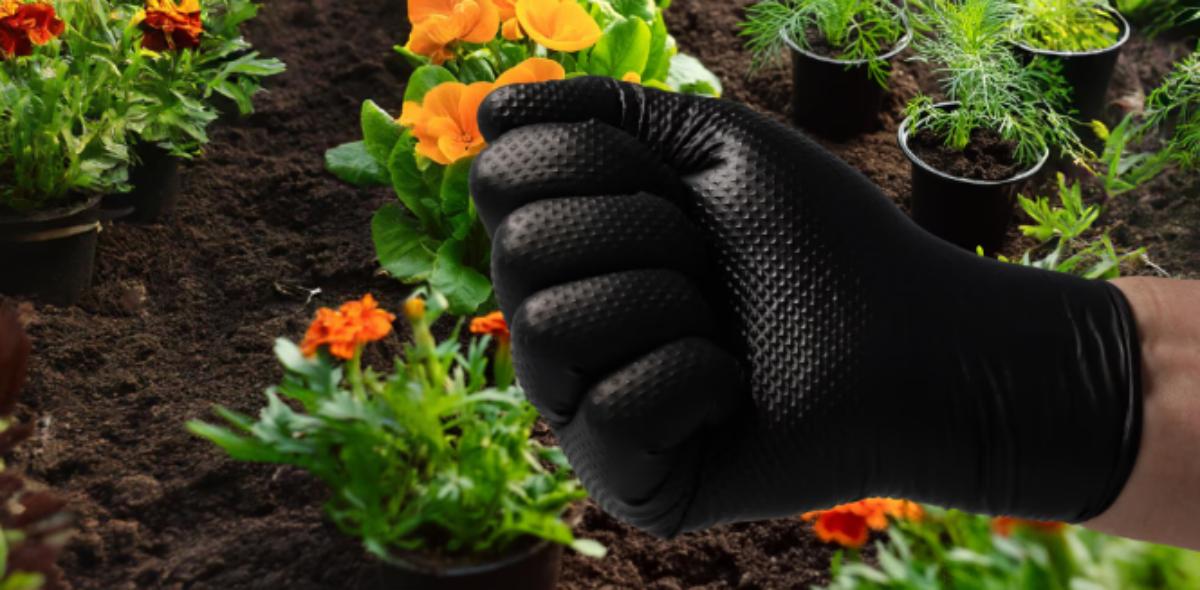 NITRILE GLOVES 3D 50PCS BLACK L