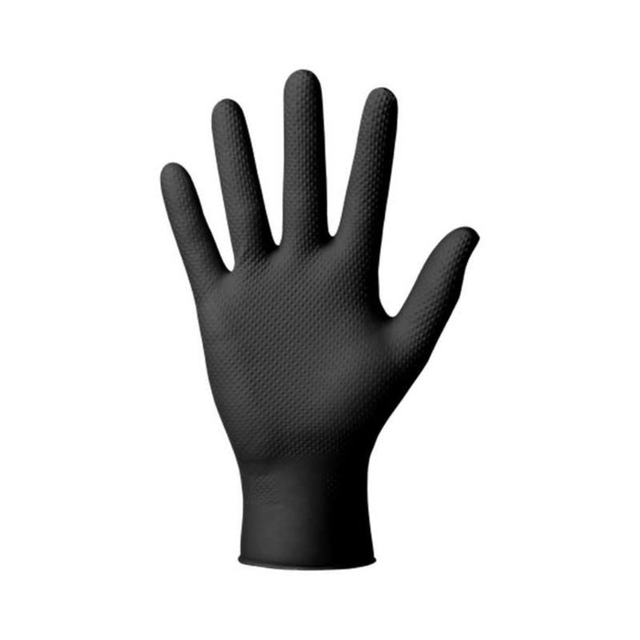 NITRILE GLOVES 3D 50PCS BLACK L