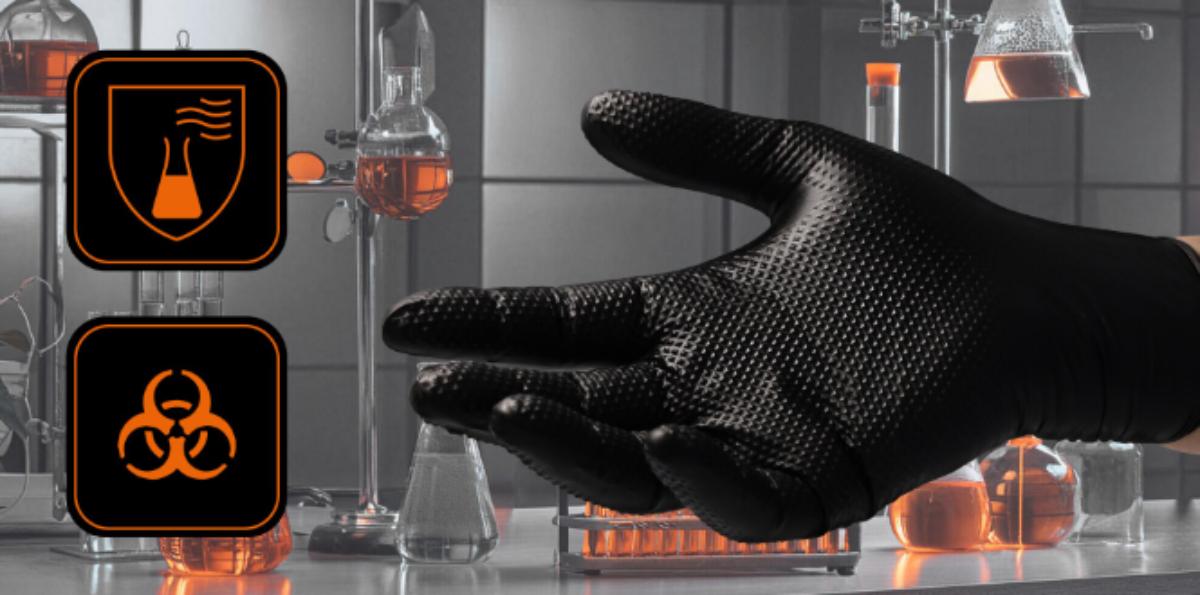 NITRILE GLOVES 3D 50PCS BLACK L
