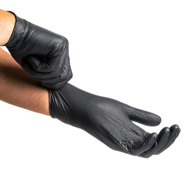 NITRILE GLOVES 3D 50PCS BLACK L