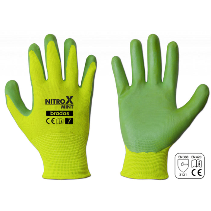 GLOVES SIZE: 6 BRADAS NITROX MINT