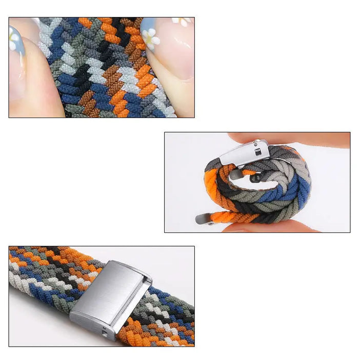 Braided Fabric Strap Bracelet Strap Fabric Band for Apple Watch 38 / 40 / 41 mm - Multicolor - Cell phone cases