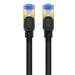 Braided network cable cat.7 Baseus Ethernet RJ45 10Gbps 8m (black) - Network cables<<<Cables<<<IT