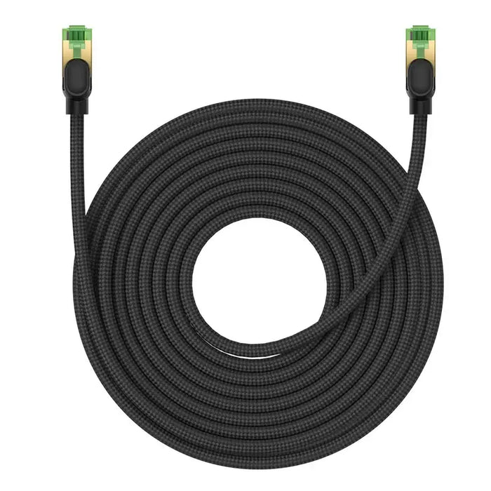 Braided network cable cat.8 Baseus Ethernet RJ45 40Gbps 15m (black) - Kable sieciowe<<<HurtelXML&&&Network