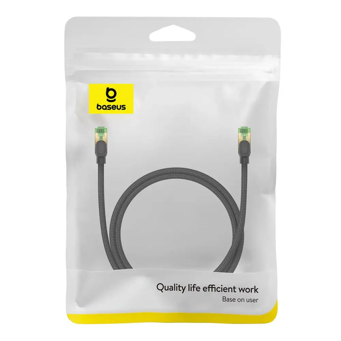 Braided network cable cat.8 Baseus Ethernet RJ45 40Gbps 1m (black) - Network cables<<<HurtelXML&&&Network