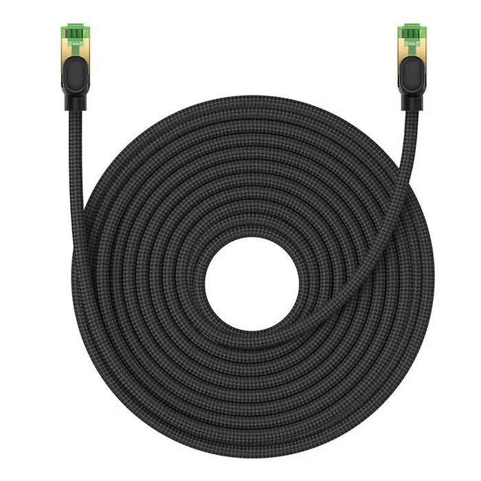 Braided network cable cat.8 Baseus Ethernet RJ45 40Gbps 20m (black) - Network cables<<<Cables<<<IT