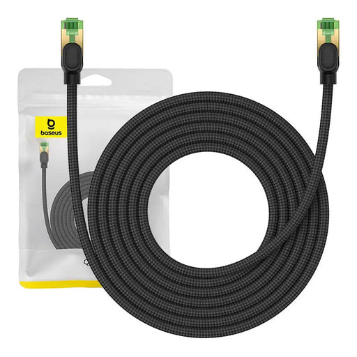 Braided network cable cat.8 Baseus Ethernet RJ45 40Gbps 5m (black) - Network cables<<<HurtelXML&&&Network