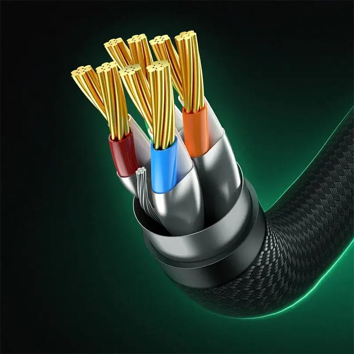 Braided network cable cat.8 Baseus Ethernet RJ45 40Gbps 5m (black) - Network cables<<<HurtelXML&&&Network