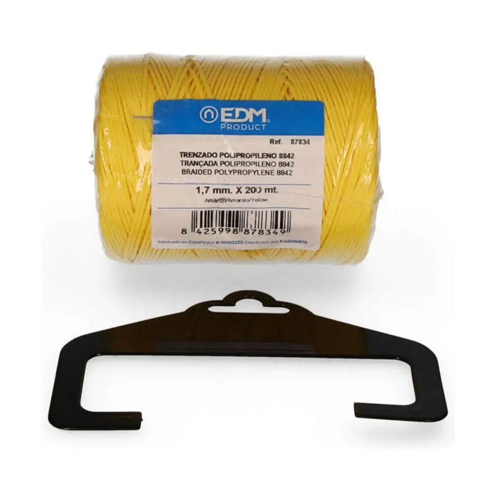 Braided rope EDM 87834 Yellow polypropylene - Почистване Прахосмукачки И Гладене<<<Дом Градина<<<BigBuy&&&Шевни