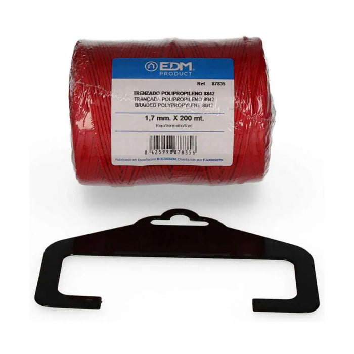 Braided rope EDM 87835 Red polypropylene - Почистване Прахосмукачки И Гладене<<<Дом Градина<<<BigBuy&&&Шевни