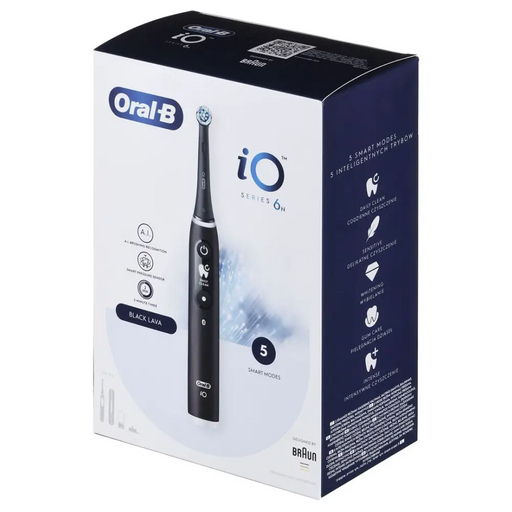 BRAUN ORAL-B ELECTRIC TOOL IO 6N BLACK ONYX black - Tooth brushesAGD-SDZ<<<Home Appliance - ProductsAGD<<<ActionPL